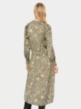 Saint Tropez Agetta Long Sleeve Midi Dress, Green/Multi