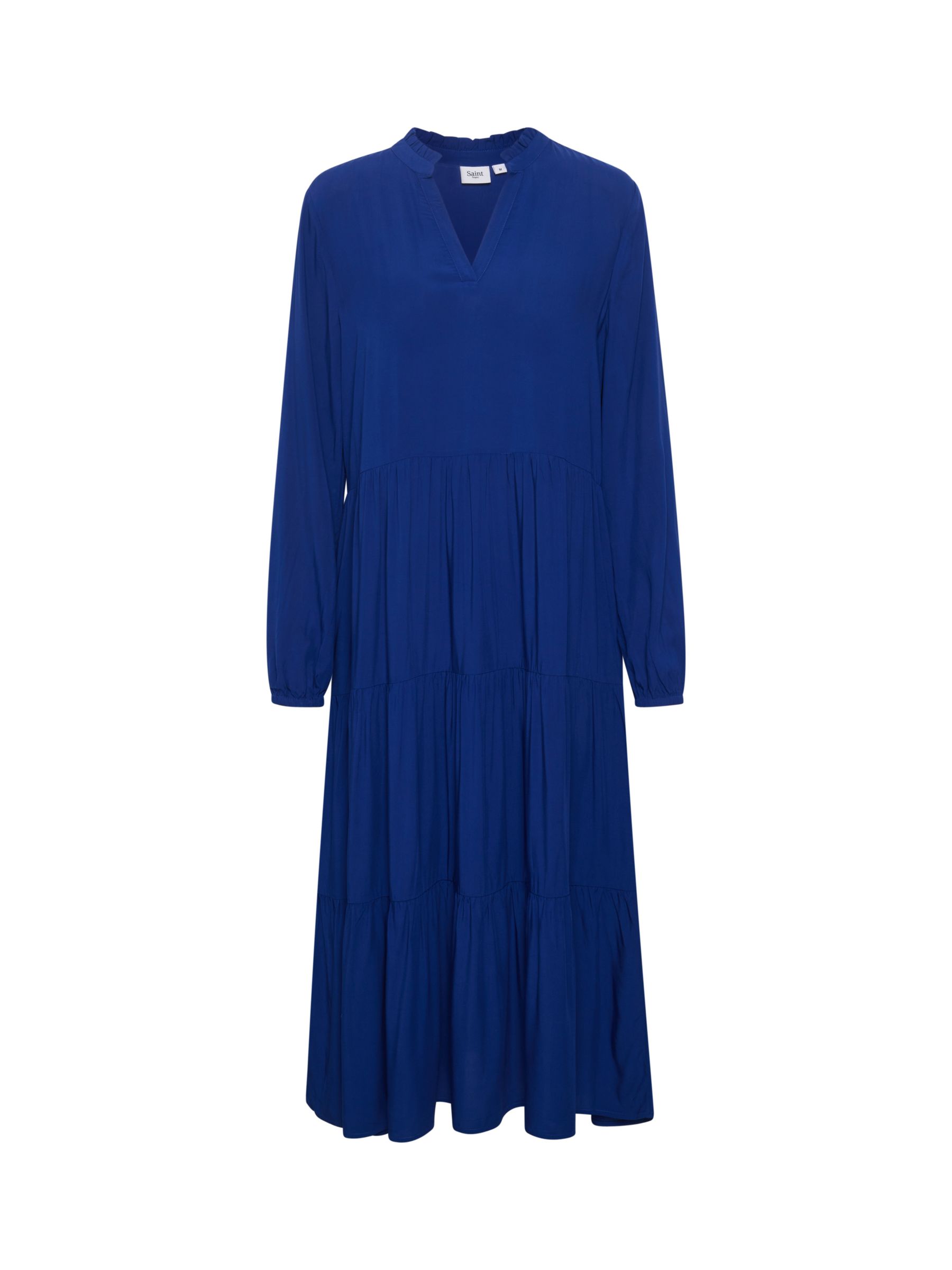 Saint Tropez Eda Loose Fit Long Sleeve Midi Dress, Sodalite Blue, XS