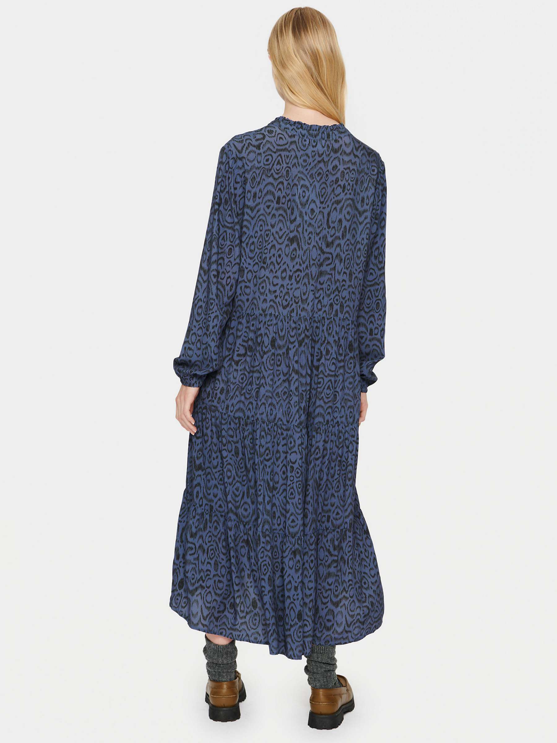 Buy Saint Tropez Eda Abstract Print Maxi Dress, Ombre Blue Online at johnlewis.com