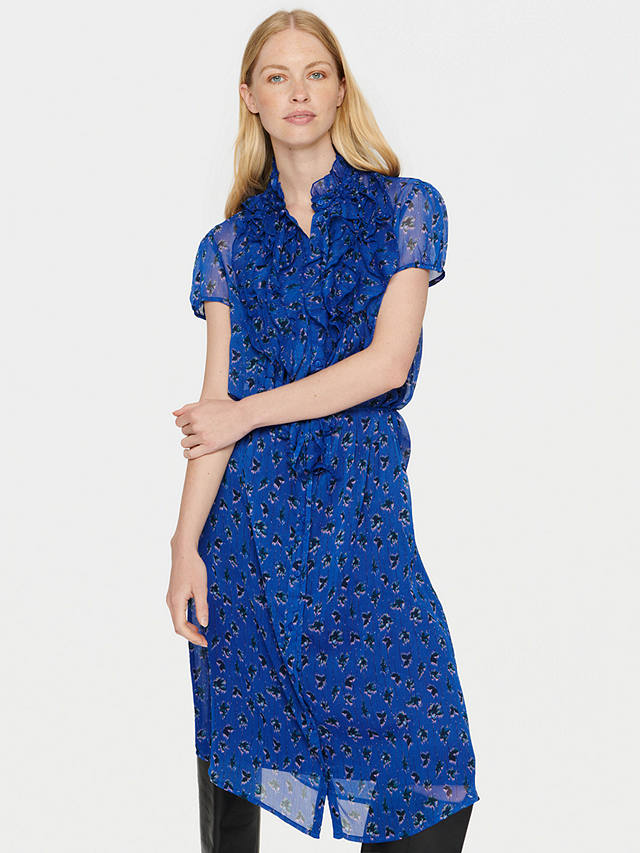 Saint Tropez Lilja Floral Print Dress, Blue/Multi