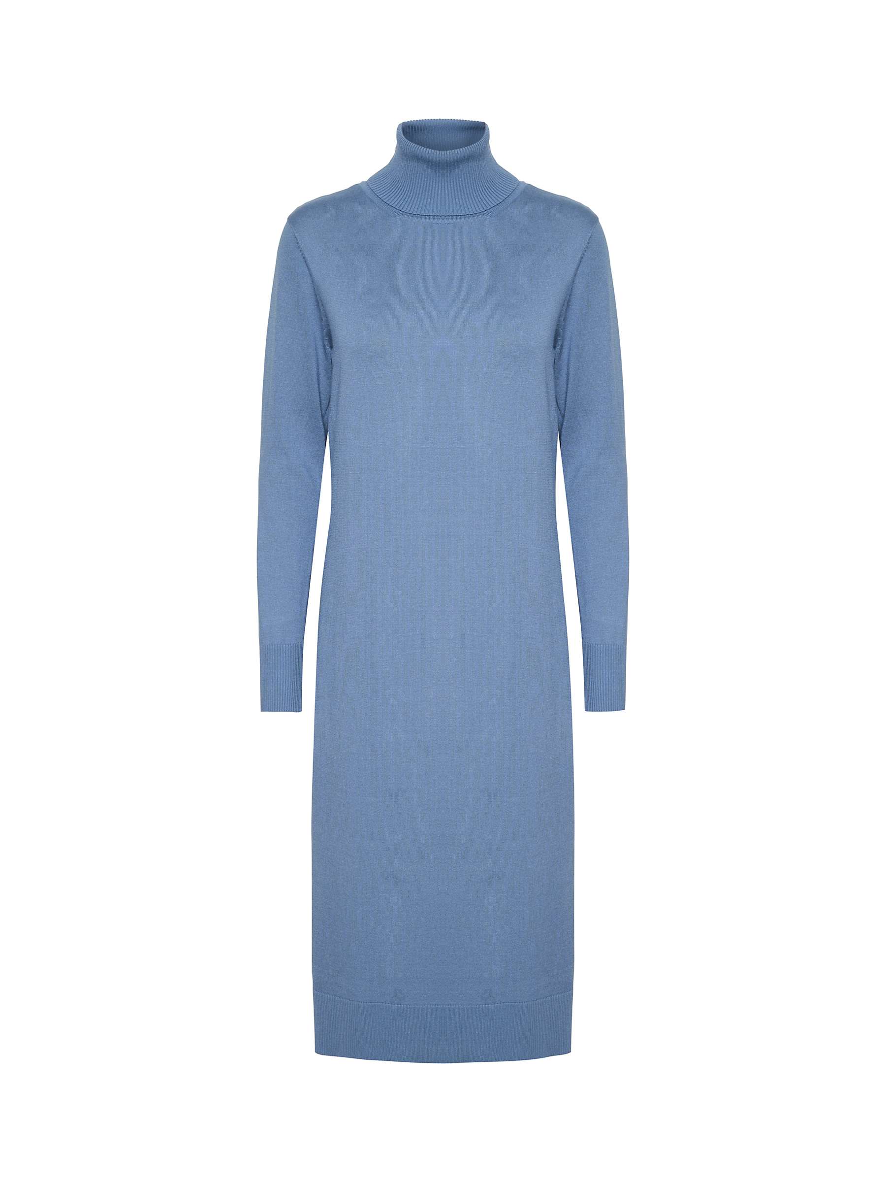 Saint Tropez Mila Midi Knitted Dress, Colony Blue at John Lewis & Partners