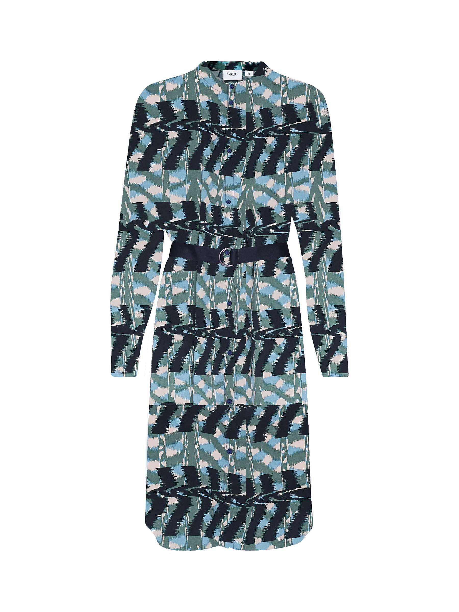 Buy Saint Tropez Palavi Knee Length Shirt Dress, Dark Forest Art Online at johnlewis.com