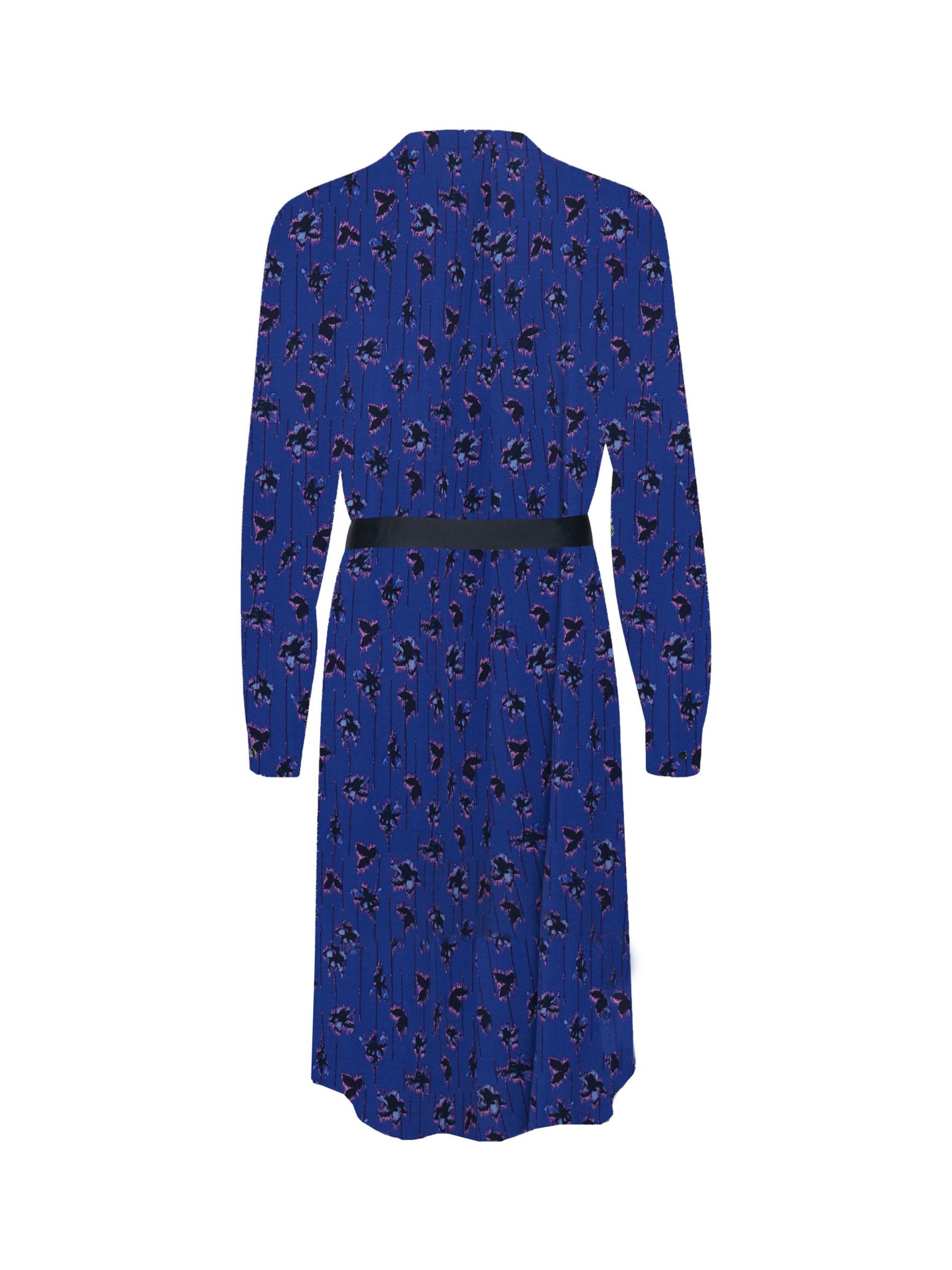 Buy Saint Tropez Palavi Knee Length Shirt Dress, Blue Flower Stripes Online at johnlewis.com