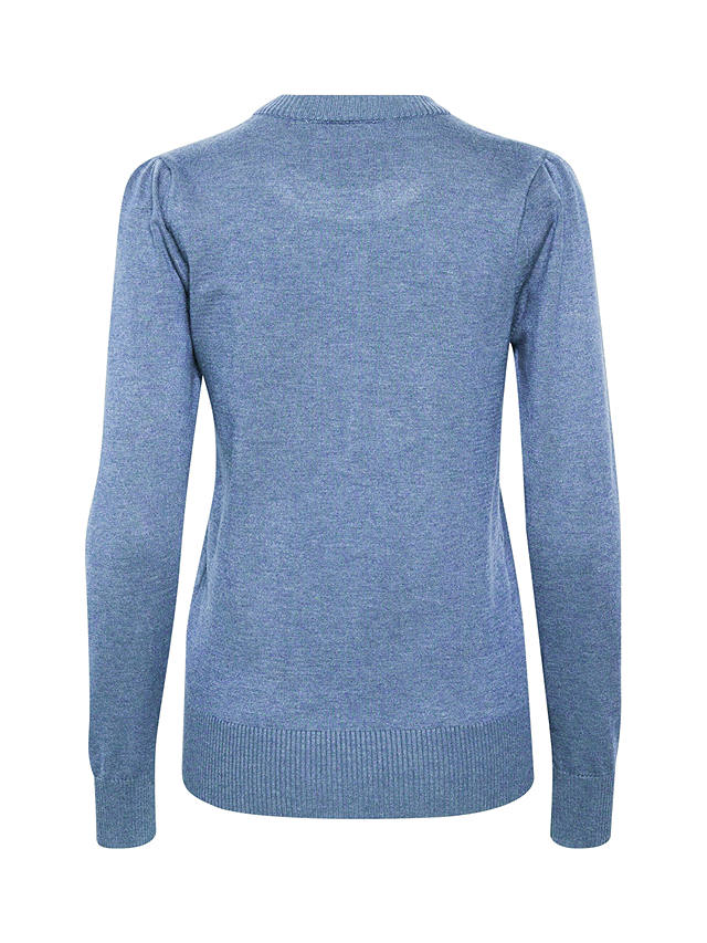 Saint Tropez Mila Long Sleeve Pullover Jumper, Colony Blue