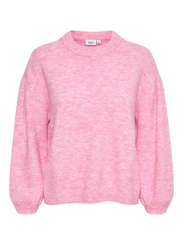 Saint Tropez Trixie Relaxed Balloon Sleeve Jumper, Orchid Smoke