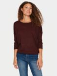 Saint Tropez Mila Jumper, Tawny Port Melange