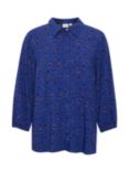 Saint Tropez Palvai 3/4 Sleeve Casual Fit Shirt, Blue/Black