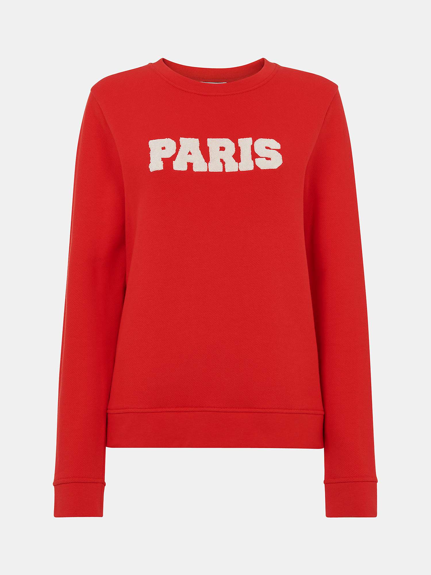 Buy Whistles Paris Logo Sweatshirt, Red Online at johnlewis.com