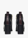 Radley Tulip Street Curve Leather Block Heel Boots, Black