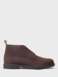 Crew Clothing Desert Leather Boots, Dark Brown