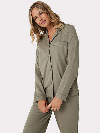 Chelsea Peers Organic Cotton Pyjama Set, Green