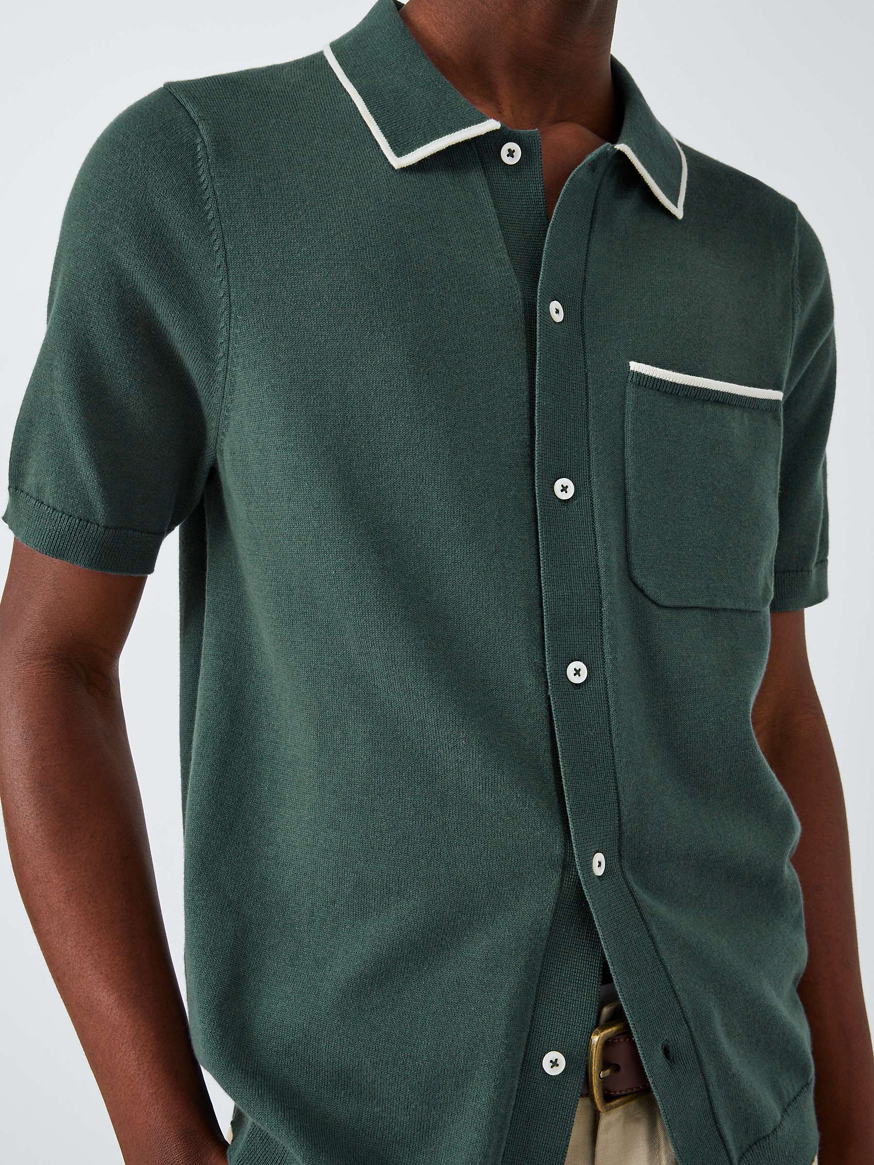 Buy John Lewis Knitted Short Sleeve Shirt Online at johnlewis.com