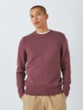 John Lewis ANYDAY Crew Neck Jumper, Rose Brown