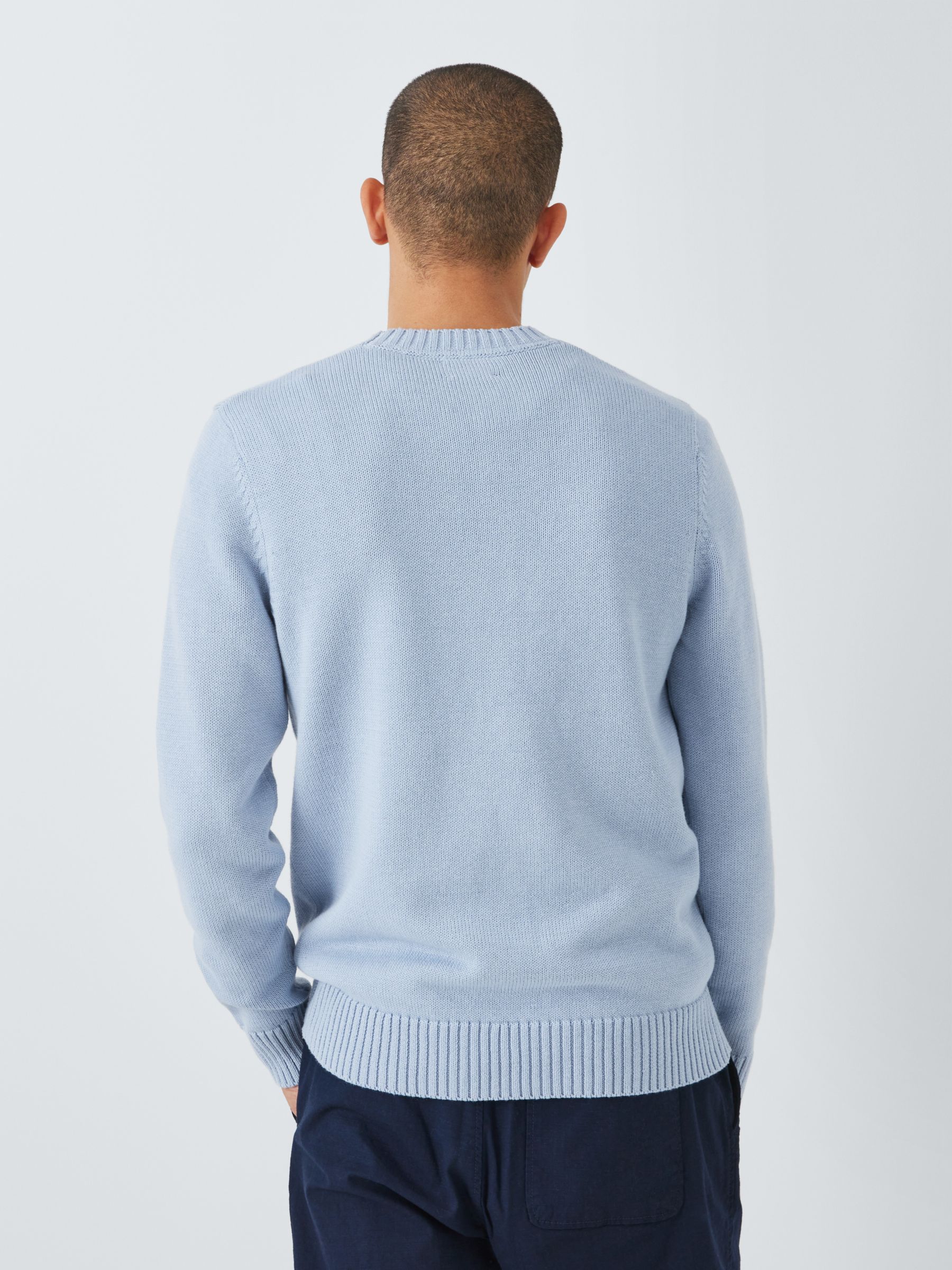 John Lewis ANYDAY Crew Neck Jumper, Zen Blue, S