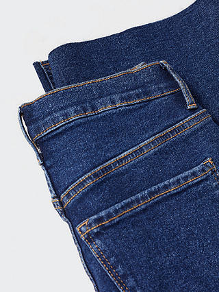 Mango Sienne Cropped Flared Jeans, Open Blue