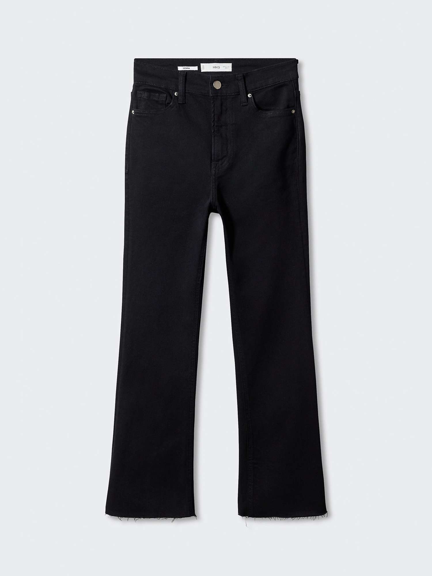 Buy Mango Sienne Cropped Flared Jeans, Open Grey Online at johnlewis.com