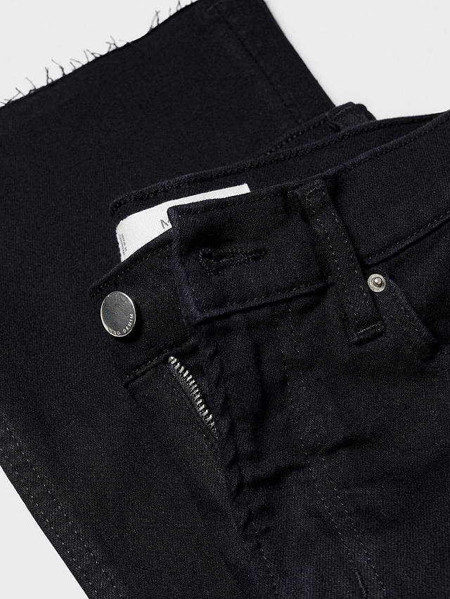 Mango Sienne Cropped Flared Jeans, Open Grey