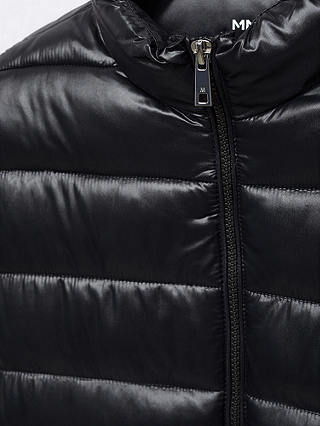 Mango Blandi Quilted Short Jacket, Black at John Lewis & Partners