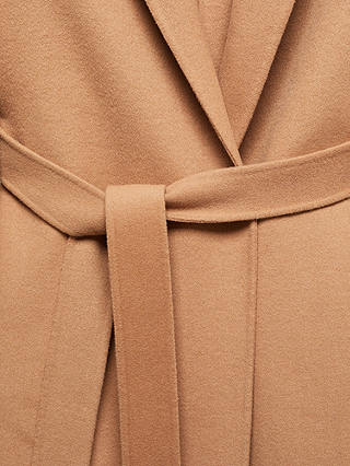 Mango Batin Wool Blend Coat, Medium Brown