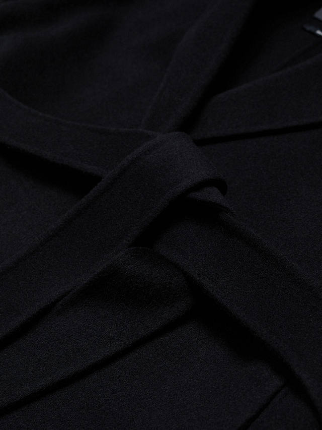 Mango Batin Wool Blend Coat, Black