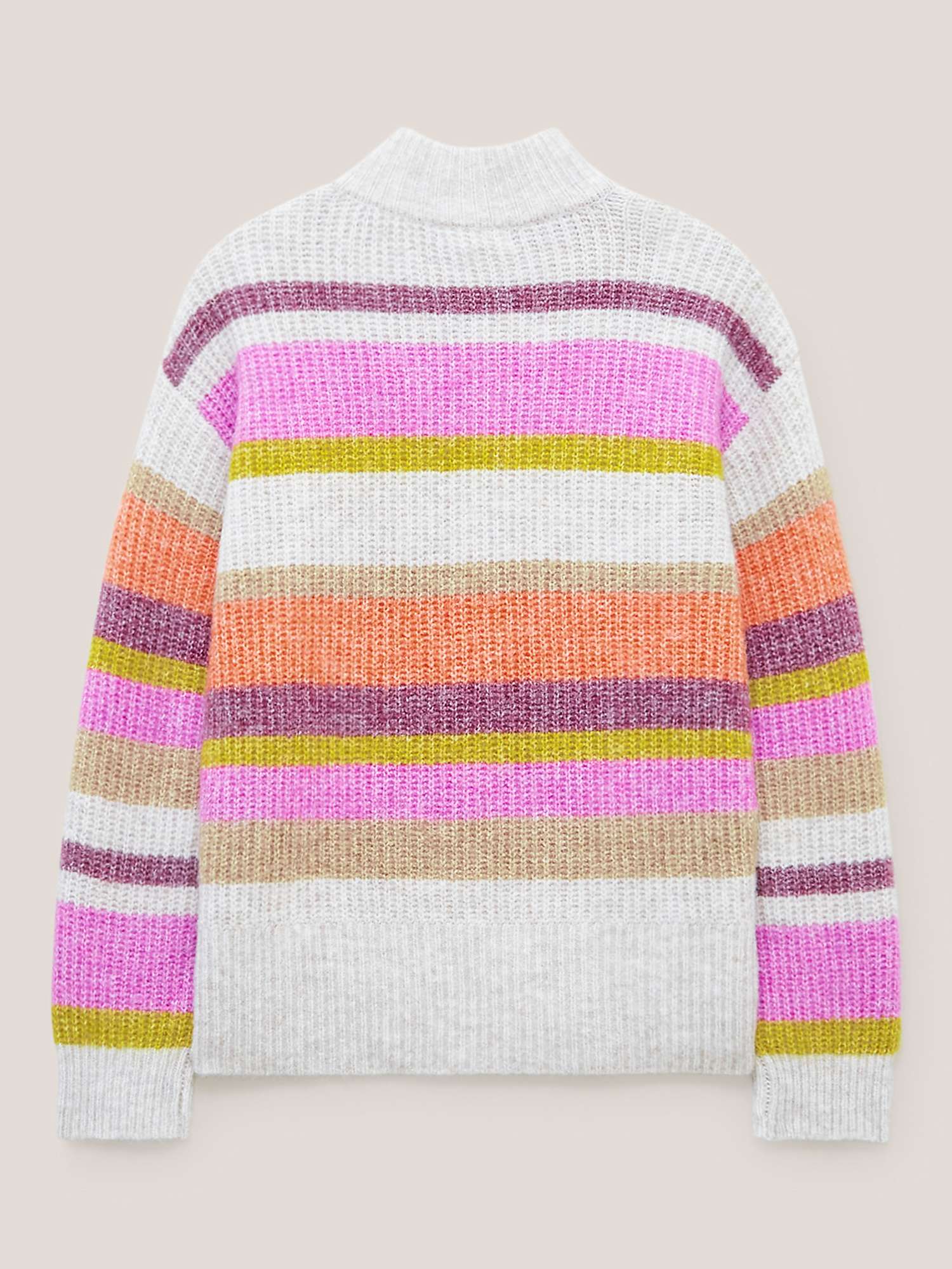 Buy White Stuff Rainbow Stripe Jumper, Multi Online at johnlewis.com