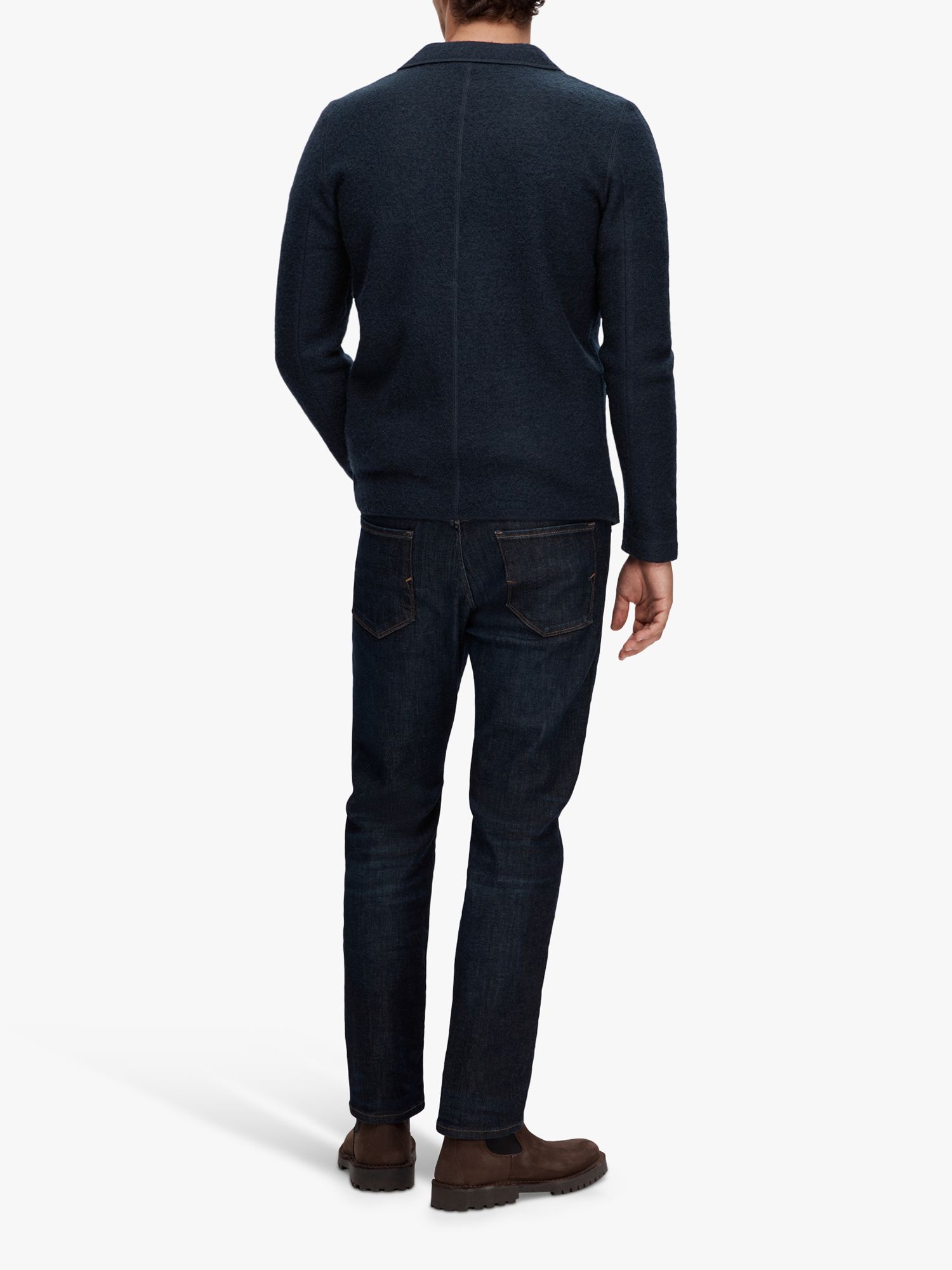 Buy SELECTED HOMME Nealy Knit Blazer Cardigan, Sky Captain Online at johnlewis.com