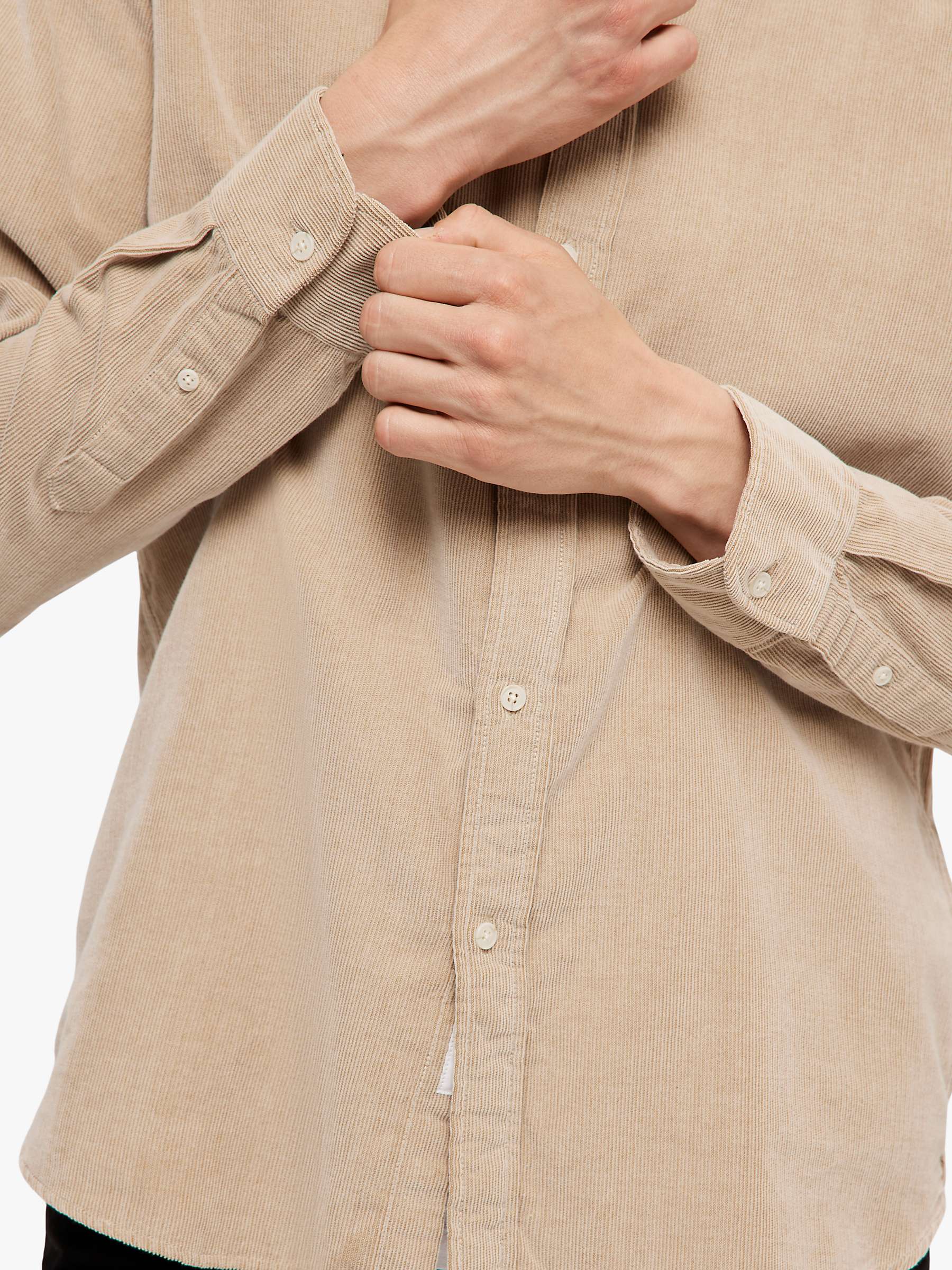 Buy SELECTED HOMME Owen Recycled Cotton Corduroy Shirt Online at johnlewis.com