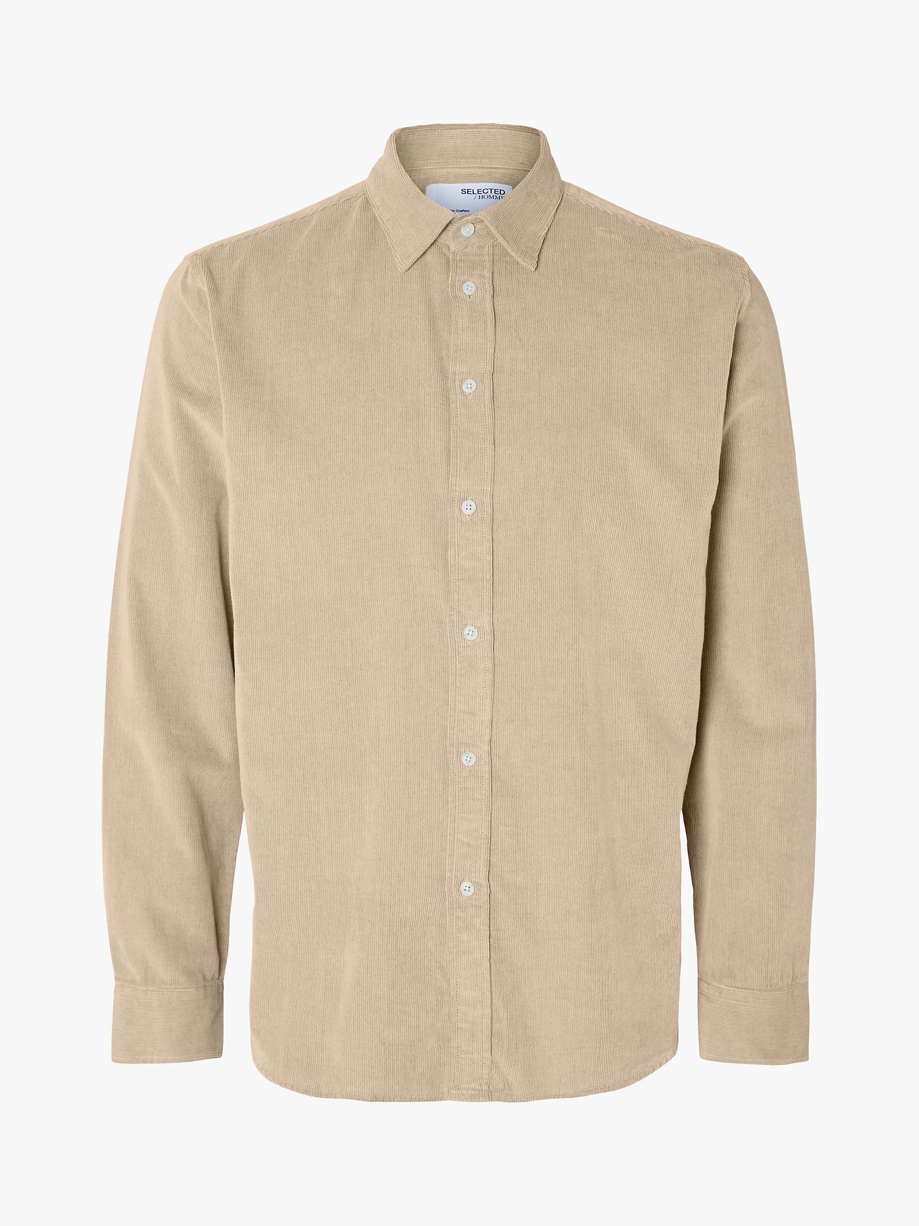 Buy SELECTED HOMME Owen Recycled Cotton Corduroy Shirt Online at johnlewis.com