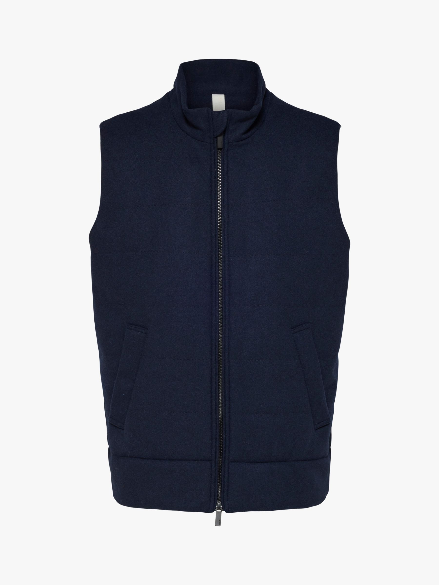 SELECTED HOMME Padded Gilet, Navy, M