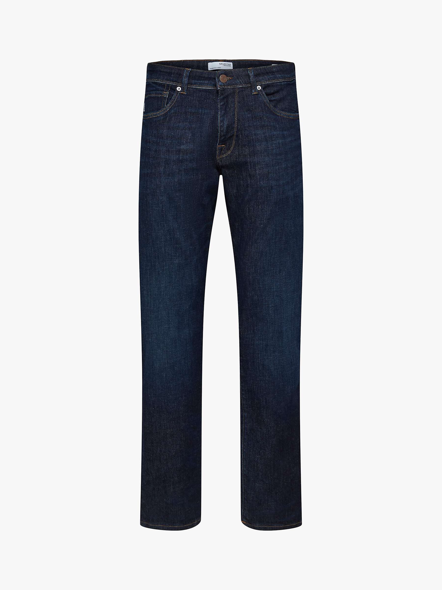 Buy SELECTED HOMME Everyday Straight Jeans, Blue Online at johnlewis.com