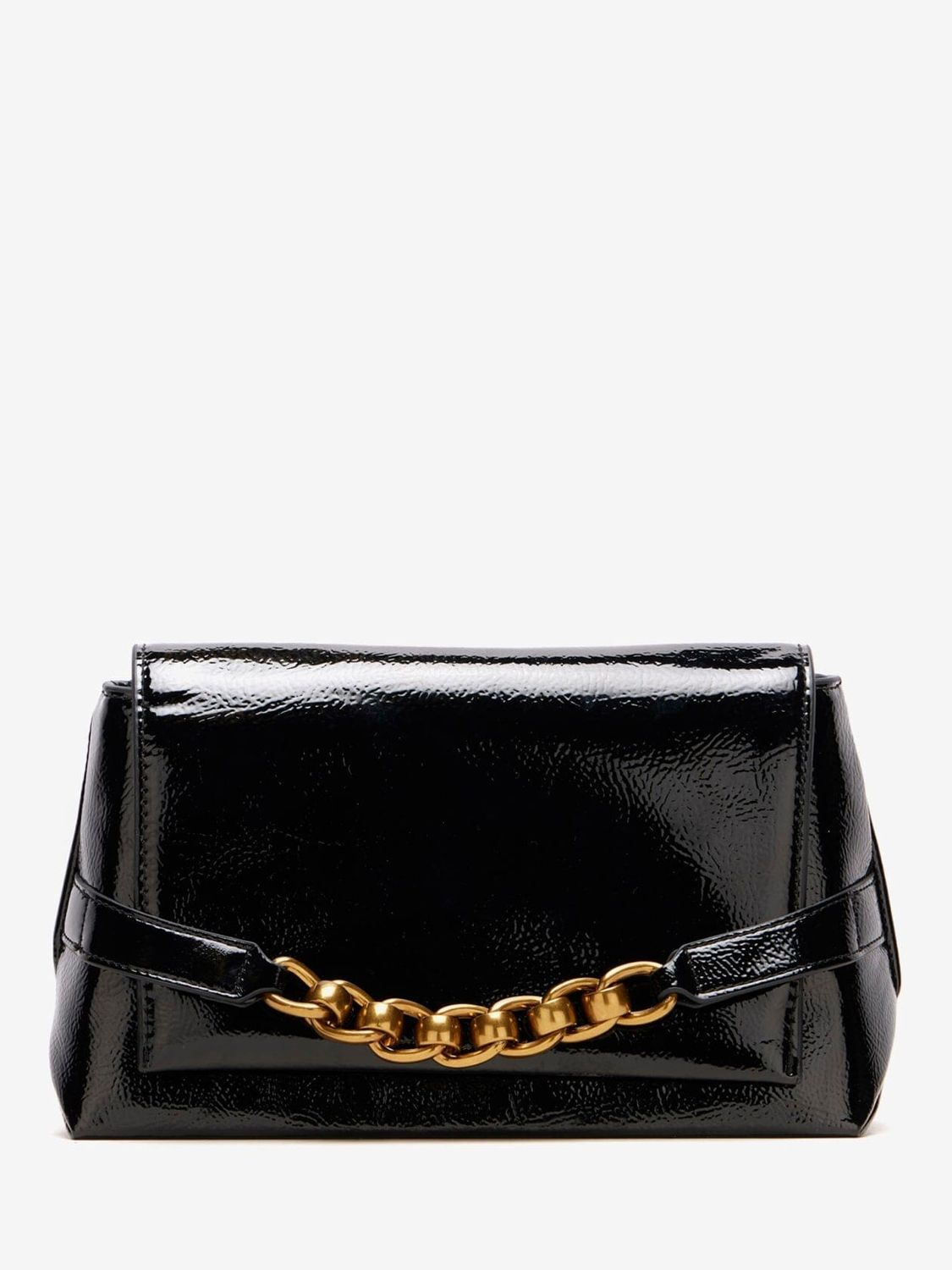 Fendi Velvet Wallet on Chain in Black