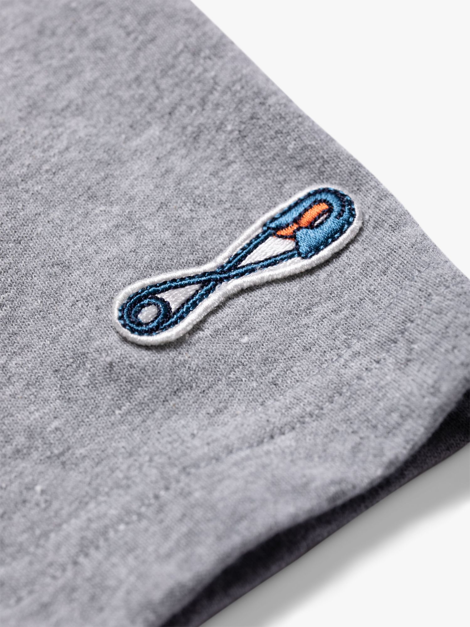 Nudie Jeans Rebirth Pin Logo T-Shirt, Grey at John Lewis & Partners