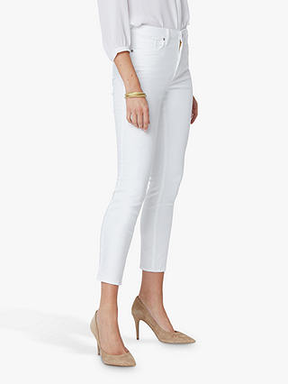 NYDJ Alina Skinny Ankle Grazer Jeans, Optic White