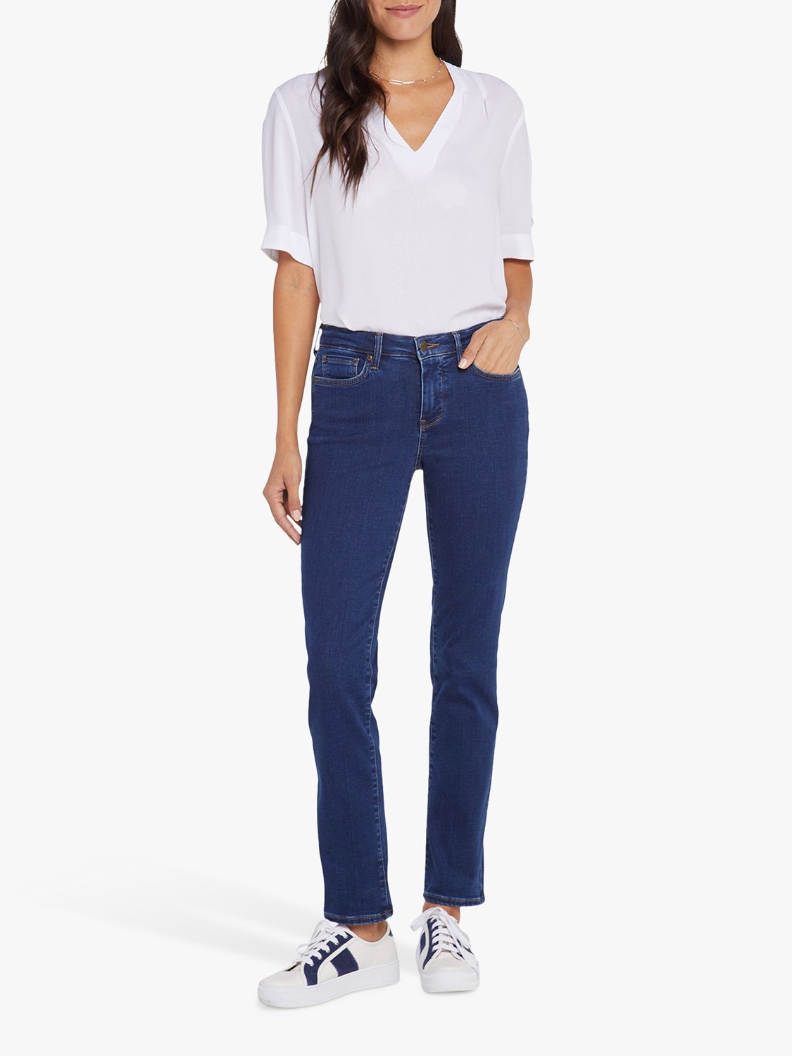 Phase Eight Petra Raw Hem Cropped Jeans, Blue