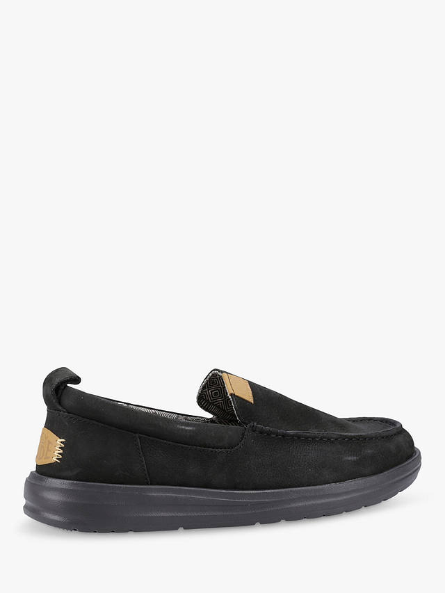 Hey Dude Wally Grip Moccasin Shoes, Black