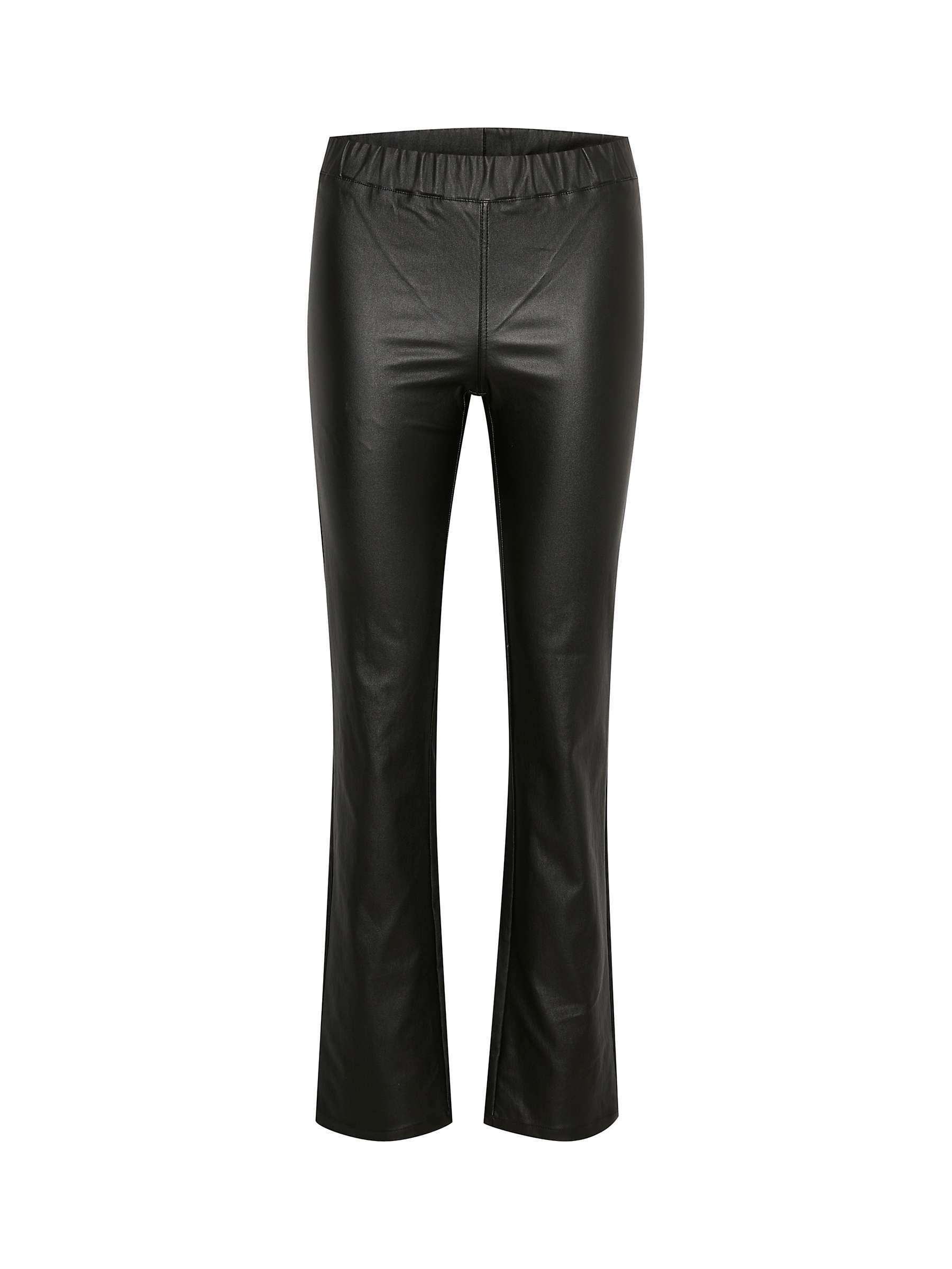 Buy KAFFE Ada Flared Trousers, Black Deep Online at johnlewis.com