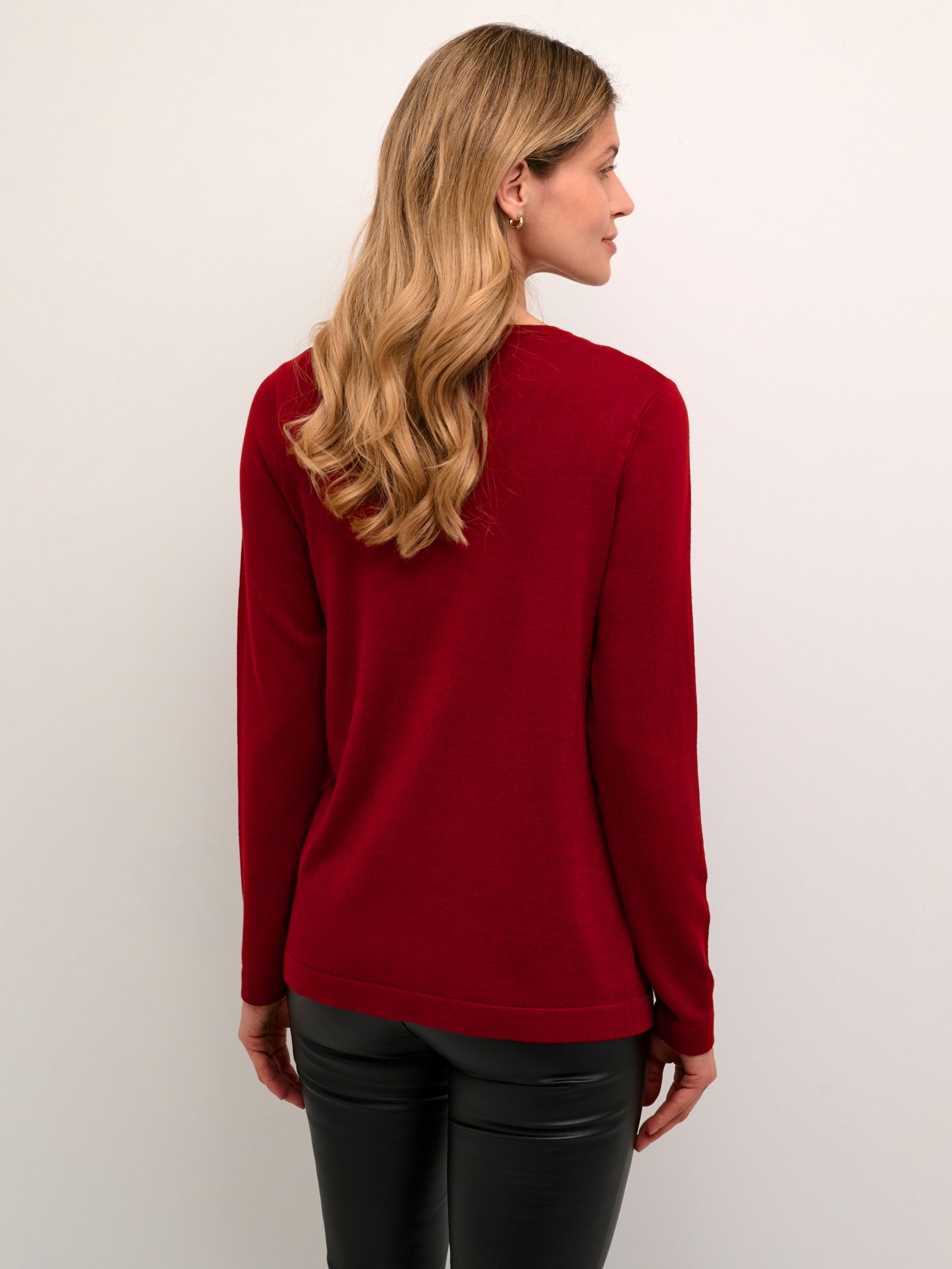 KAFFE Fenia Astrid Cardigan, Sun-dried Tomato