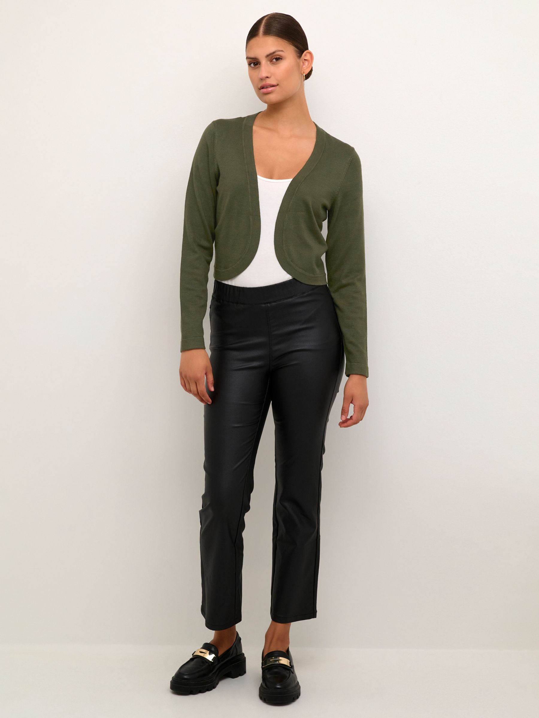 KAFFE Astrid Bolero Cardigan, Forest Night