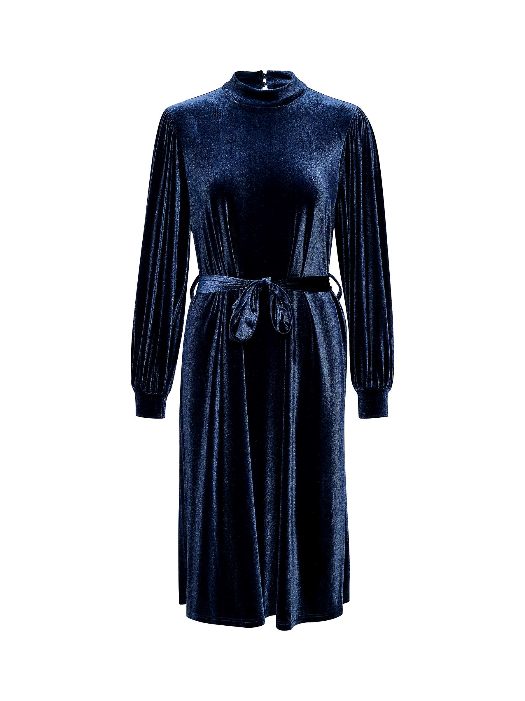 Buy KAFFE Helle Velvet Dress, Midnight Marine Online at johnlewis.com