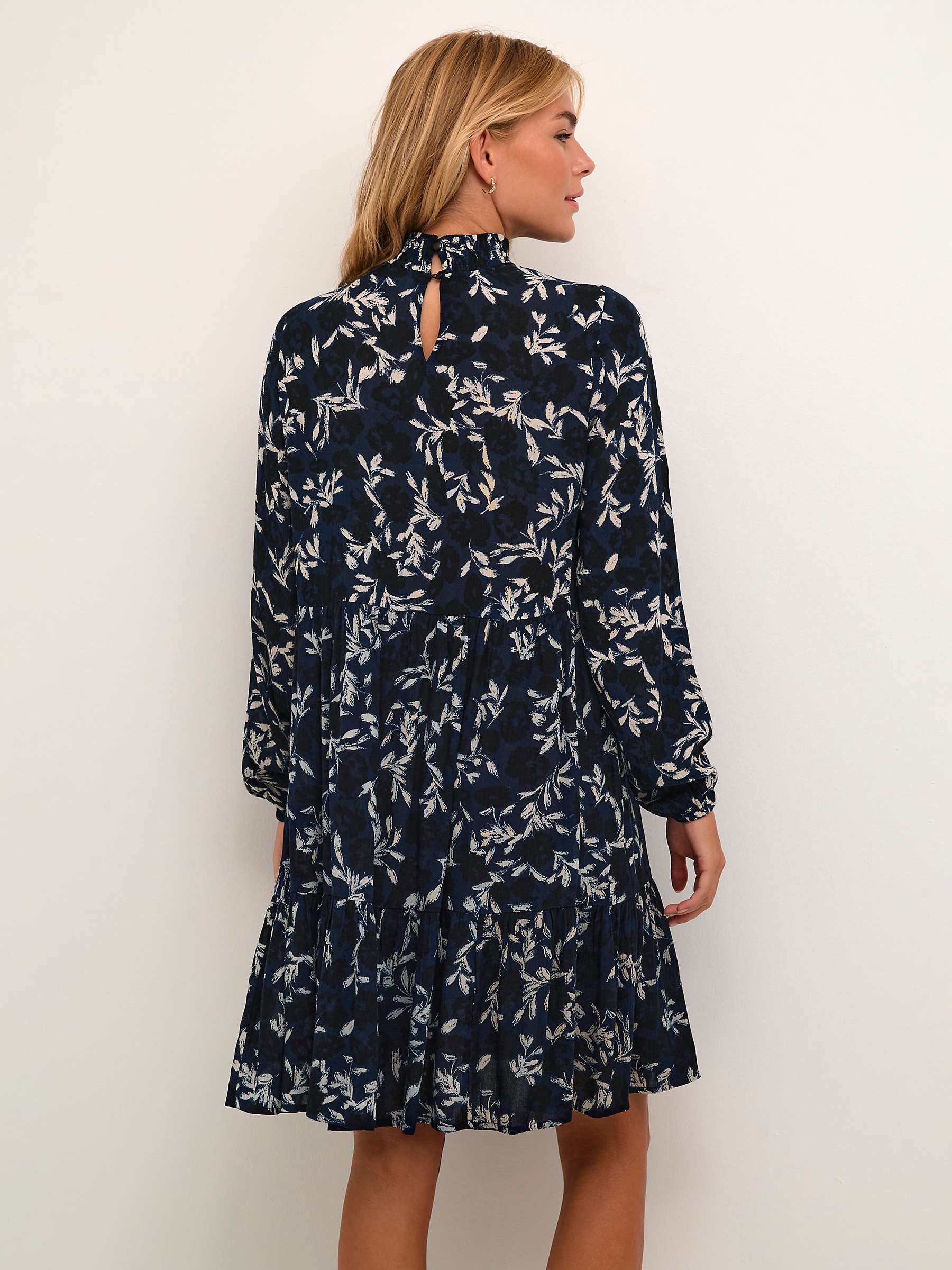 Buy KAFFE Margit Knee Length Dress, Midnight Flower Online at johnlewis.com