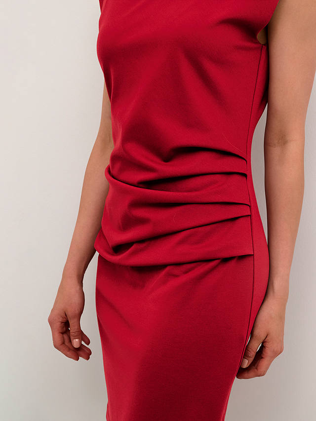 KAFFE India Sleeveless Knee Length Dress, Red