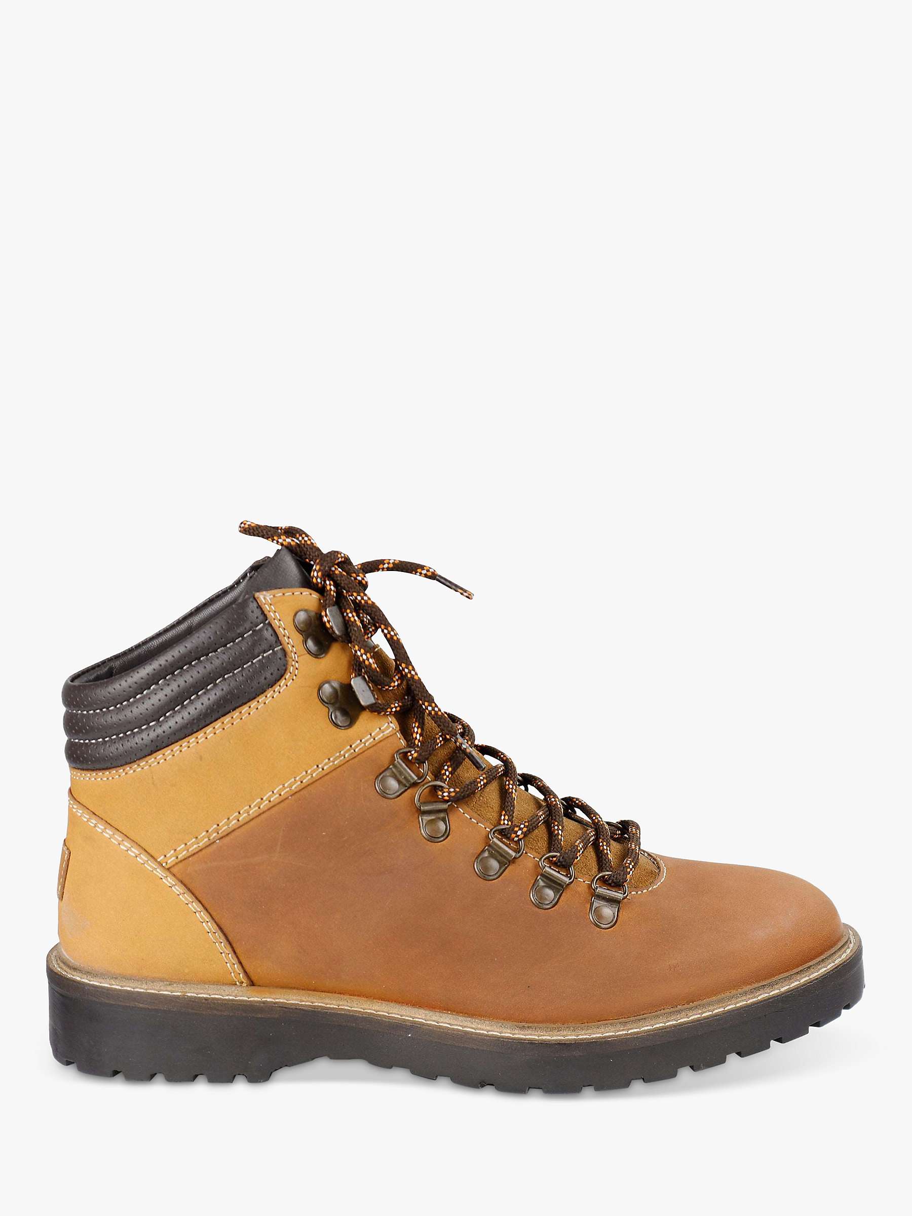 Buy Silver Street London Hyde Leather Lace Up Boots, Brown Online at johnlewis.com