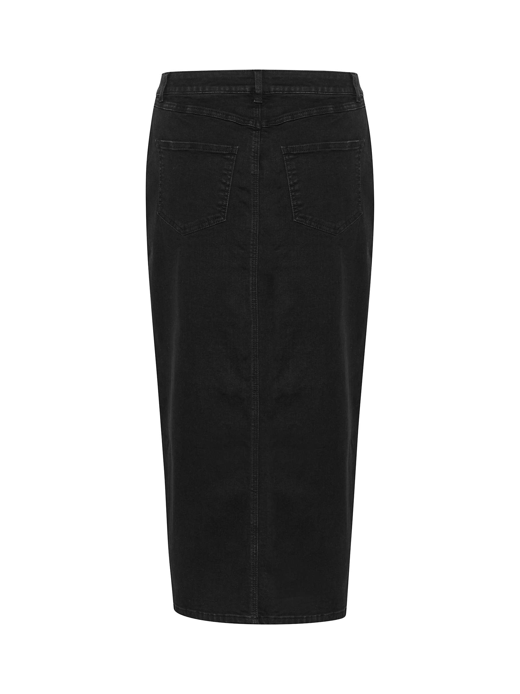 Buy KAFFE Sinem Maxi Denim Skirt, Deep Black Online at johnlewis.com
