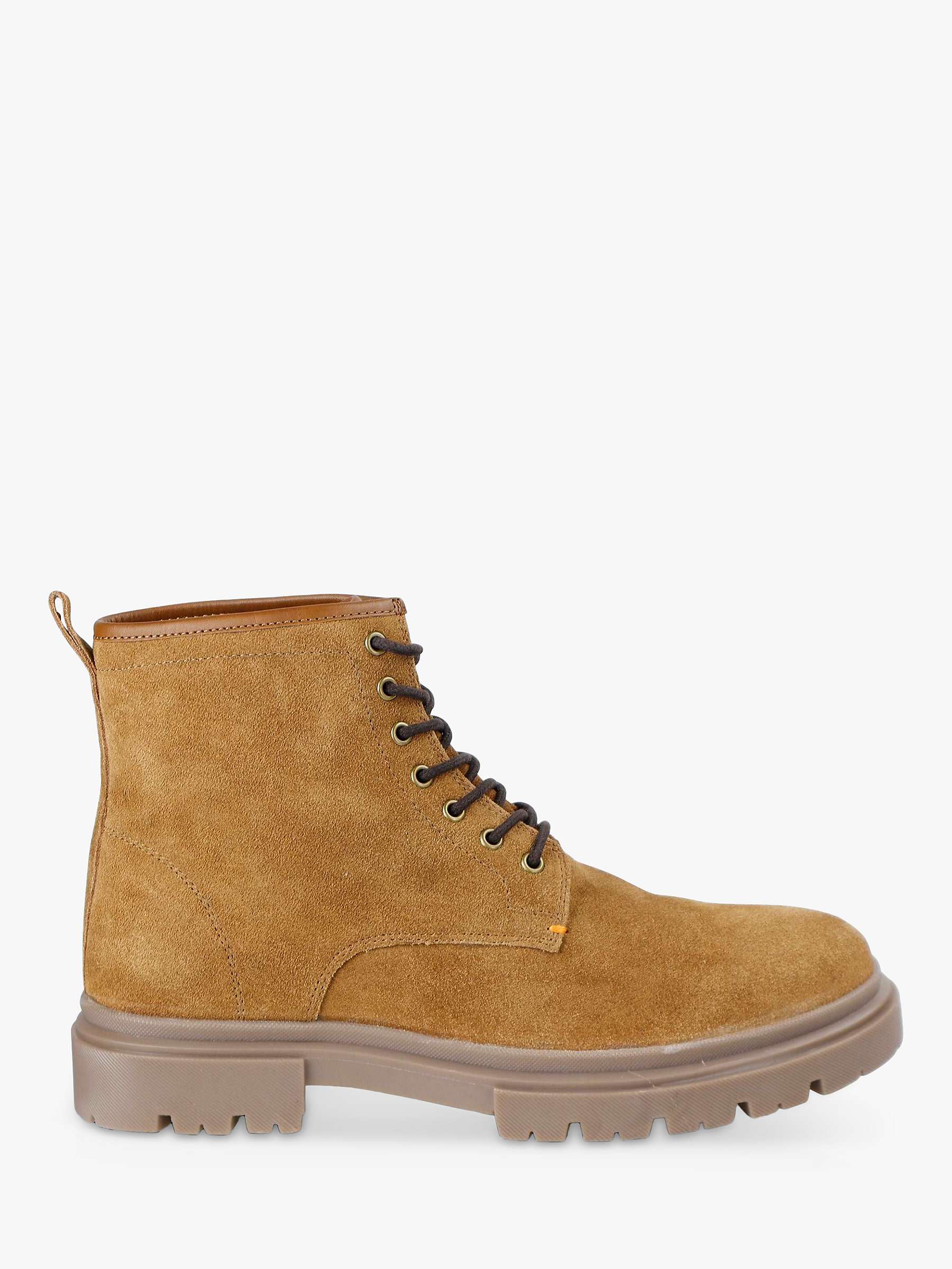 Buy Silver Street London Greenwich Suede Lace Up Ankle Boots, Tan Online at johnlewis.com