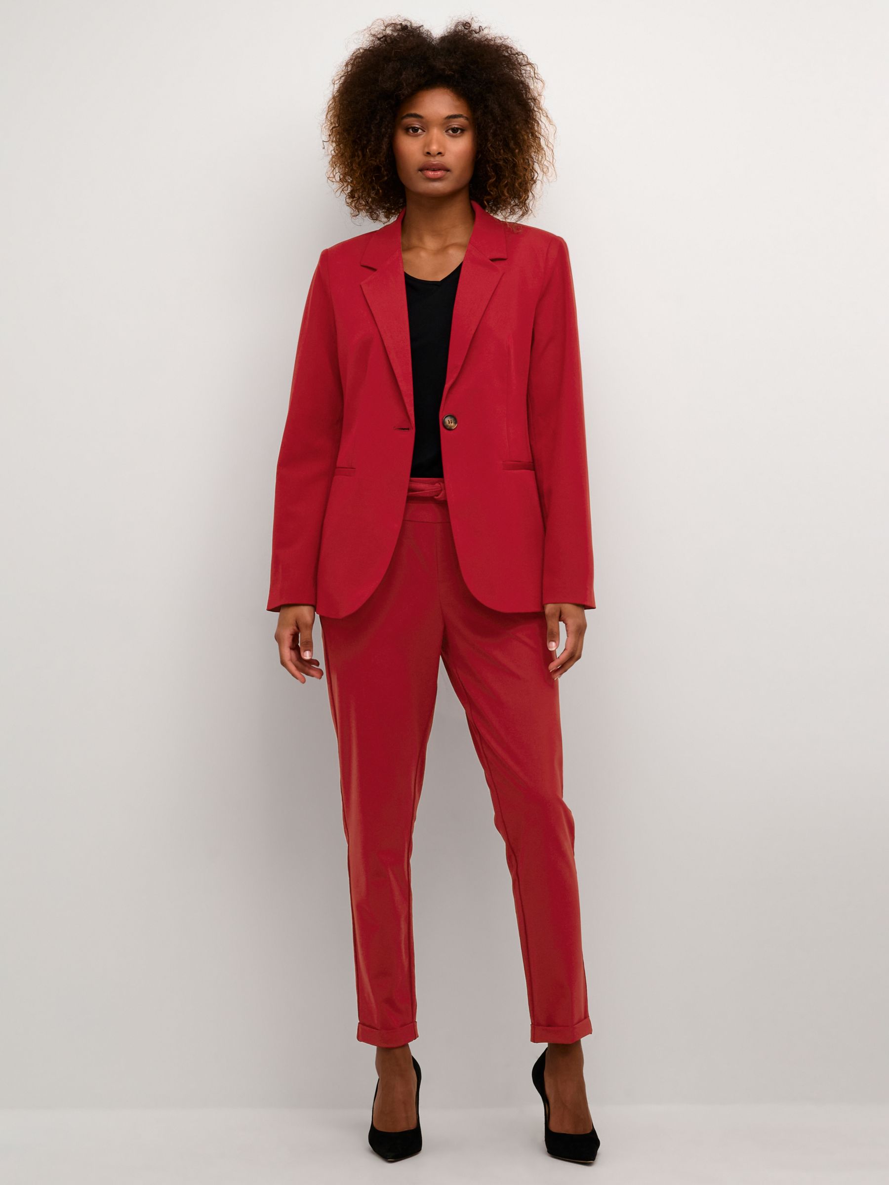 KAFFE Sakura Blazer, Sun-dried Tomato at John Lewis & Partners