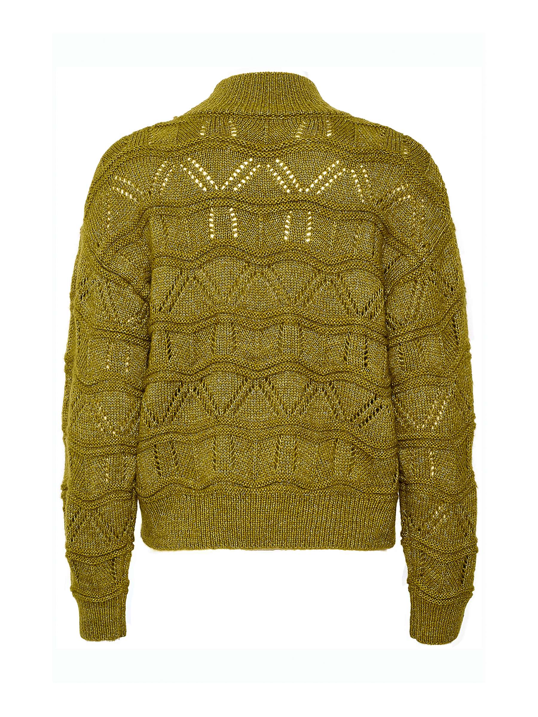 Buy KAFFE Jane Knit Jumper, Green Moss Melange Online at johnlewis.com