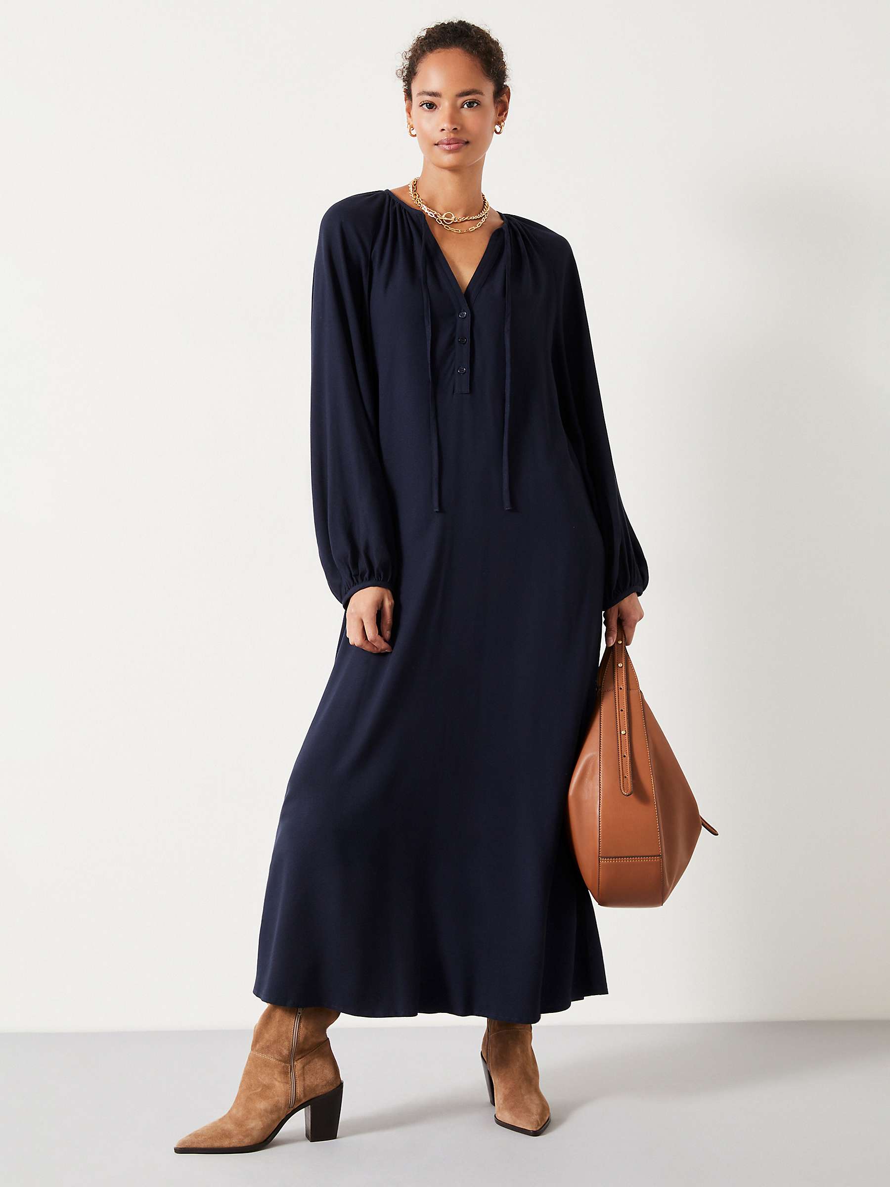 Buy HUSH Leilani Gathered Midi Dress Online at johnlewis.com