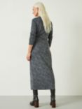 HUSH Suzie Jersey Maxi Dress, Grey Contrast Leopard