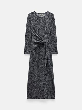 HUSH Suzie Jersey Maxi Dress, Grey Contrast Leopard