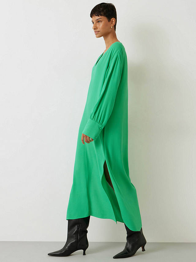 hush Lucea V-Neck Maxi Dress, Green at John Lewis & Partners